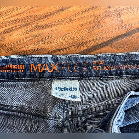 Urban Pipeline jeans men’s 30x32 Max Flex Relaxed Straight stretch blue denim - Picture 4 of 9